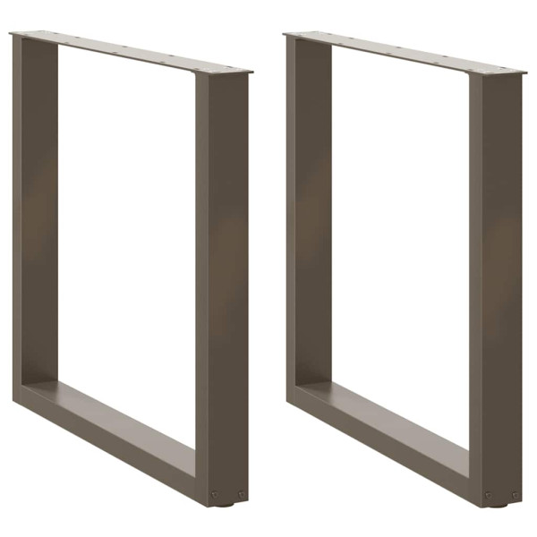 Patas mesa centro forma U 2uds acero natural 80x(72-73)cm acero D