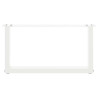 Pés para mesa de centro em formato de U. 2 peças. branco. 70x(30-31) cm. aço 5
