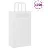 Sacos de papel 250 unid com alças branco 21x11x36 cm 1