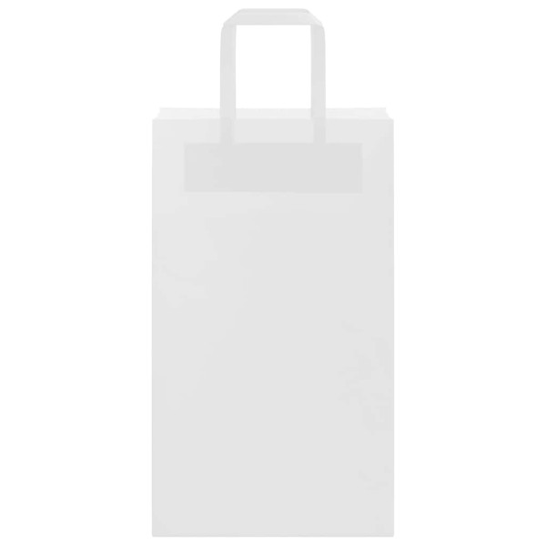 Bolsas de papel kraft con asas 250 uds blanca 21x11x36 cm M 5
