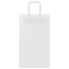 Bolsas de papel kraft con asas 250 uds blanca 21x11x36 cm 5
