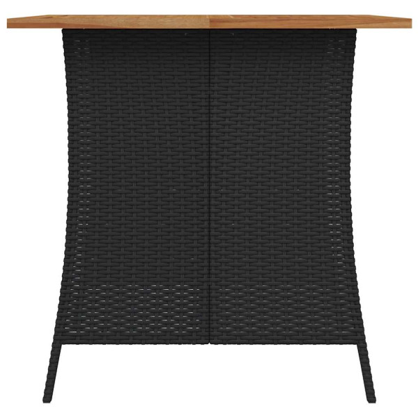 Set de muebles jardín 5 pzas con cojines ratán sintético negro M 3