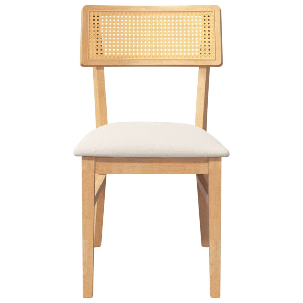 Cadeiras de jantar com almofadões 2 pcs madeira maciça M 5