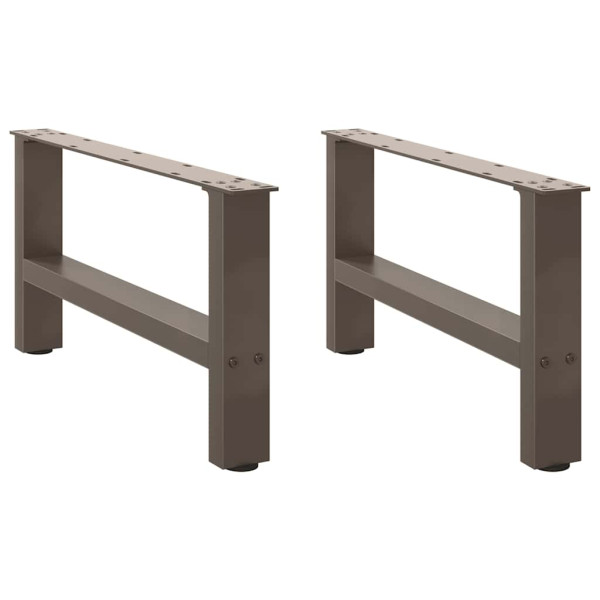 Pés para mesa de centro em aço natural. 2 peças. 70x (30-31) cm. aço M 2