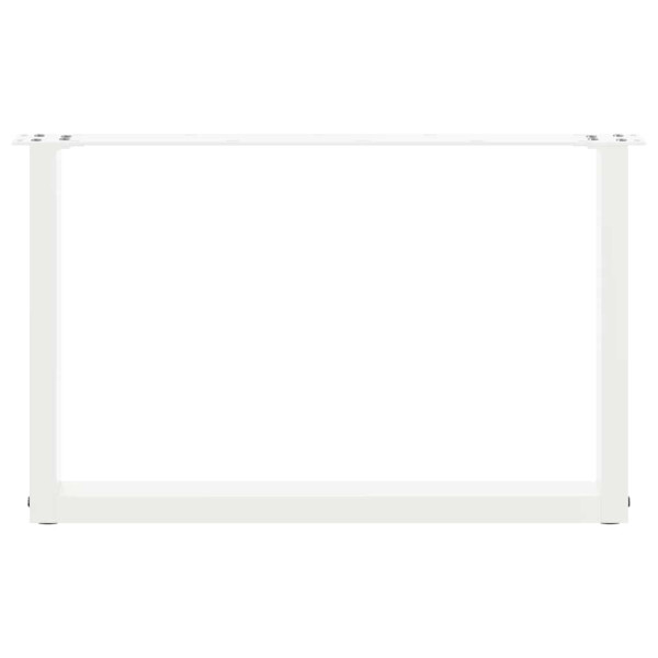 Pés para mesa de centro em formato de U. 2 peças. branco. 60x (42-43) cm. aço M 5