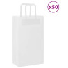 Bolsas de papel kraft con asas 50 uds blanca 21x11x36 cm 1