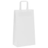 Bolsas de papel kraft con asas 50 uds blanca 21x11x36 cm 4