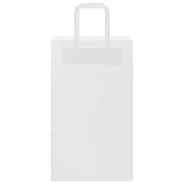 Bolsas de papel kraft con asas 50 uds blanca 21x11x36 cm M 5