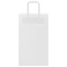 Bolsas de papel kraft con asas 50 uds blanca 21x11x36 cm 5