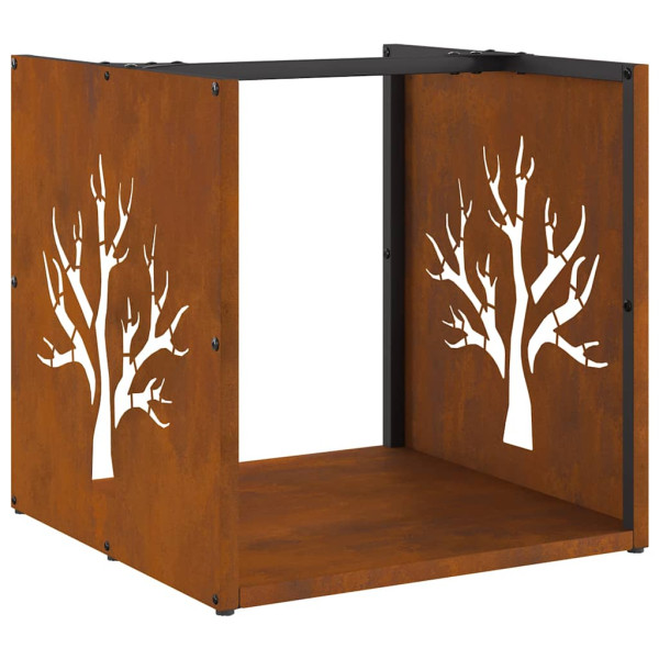 Rack Lenha 40x40x40 cm aço resistente às intempéries M 2