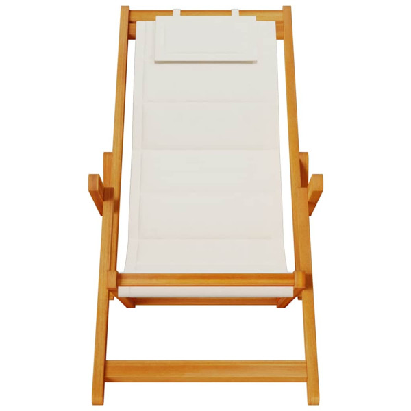 Silla de playa plegable con reposabrazos gris claro M 5