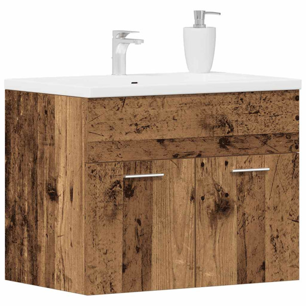 Mueble de baño para lavabo de madera antigua 60x38.5x46 cm M 4