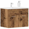 Mueble de baño para lavabo de madera antigua 60x38.5x46 cm 4