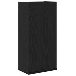 Armario de pared roble negro 32x20x67 cm madera de ingeniería H