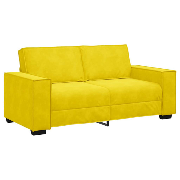 Veludo amarelo de 2 lugares 140 cm M 2