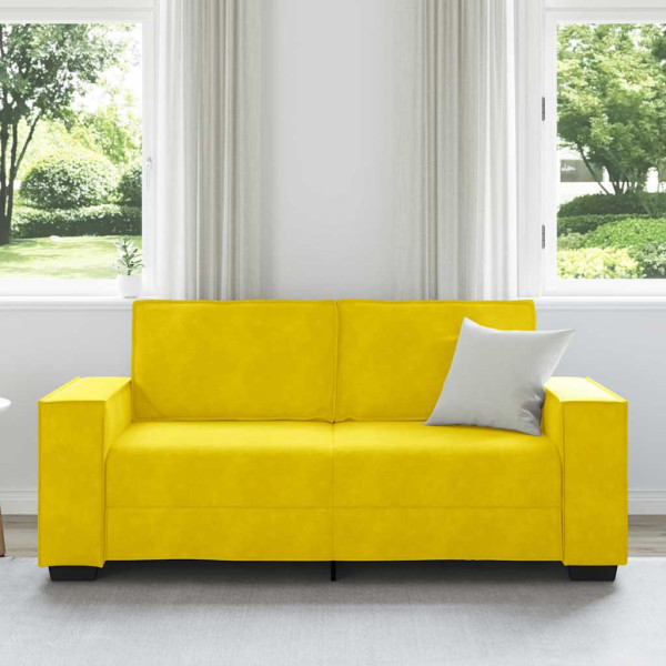 Veludo amarelo de 2 lugares 140 cm M 3
