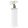 Pedestal expositor con almacenaje madera blanco 31x30x90 cm 3