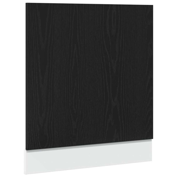 Panel para lavavajillas madera roble negro 60x1.5x67 cm M 2