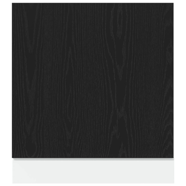 Painel para lava-louças em madeira de carvalho preto, 60x1,5x67 cm M 4