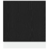 Panel para lavavajillas madera roble negro 60x1.5x67 cm 4