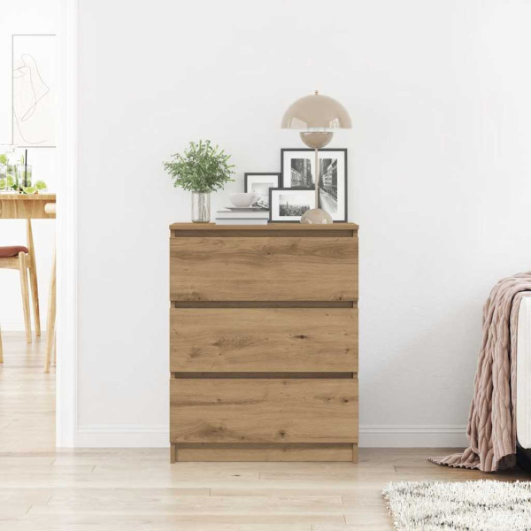 Aparador Artisan Roble 60x35x76 cm Madera de ingeniería M 3