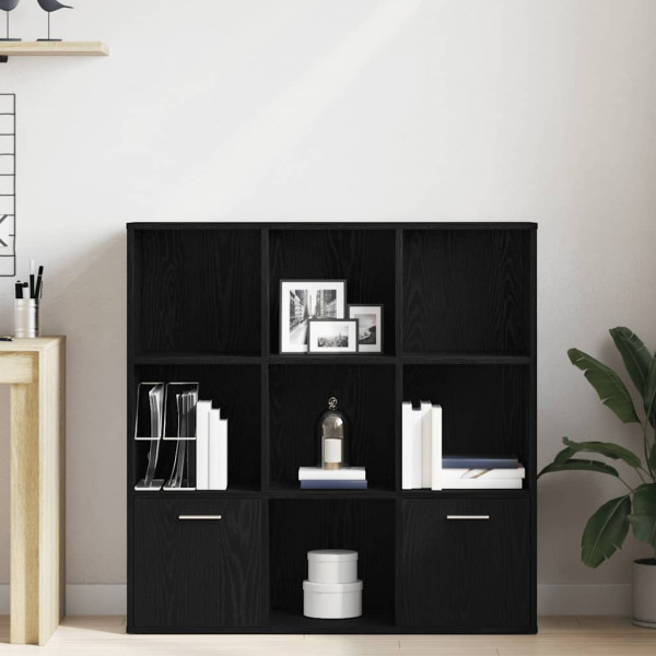 Librería de roble negro 98x29x97.5 cm Madera de ingeniería M 3