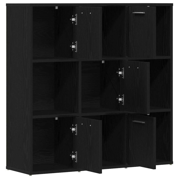 Librería de roble negro 90x28x90 cm Madera de ingeniería M 5