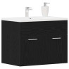 Mueble de baño para lavabo de roble negro 60x38.5x46 cm 4