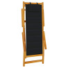 Silla de playa plegable con reposabrazos negra 4