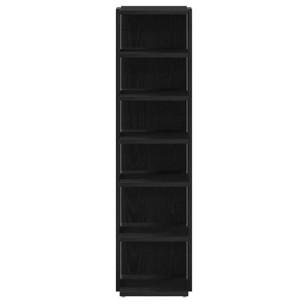 Sapateira em madeira de carvalho preto 25x27x102 cm M 5