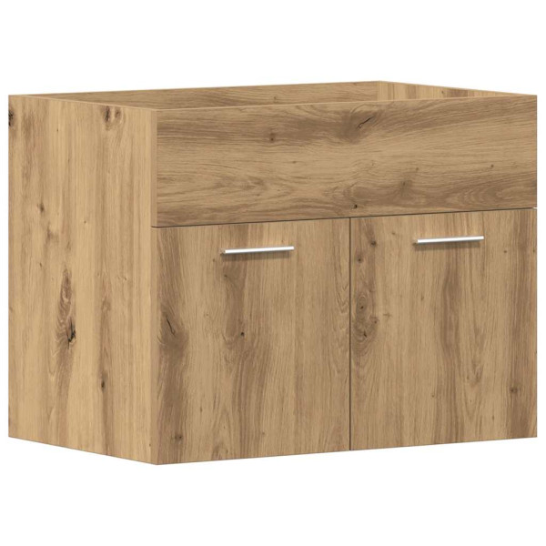 Mueble de lavabo de baño madera roble artisan 60x38.5x46 cm M 2