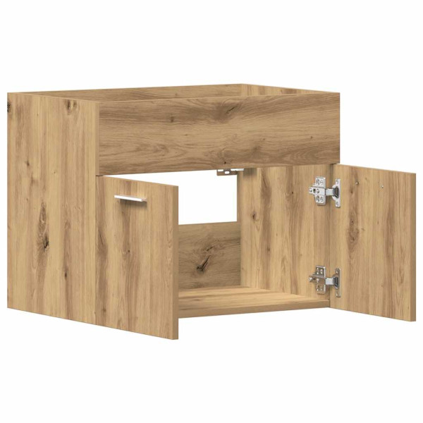 Mueble de lavabo de baño madera roble artisan 60x38.5x46 cm M 5