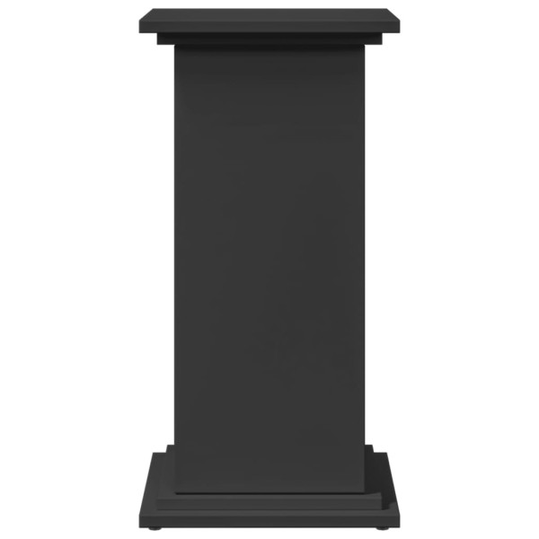 Pedestal expositor con almacenaje madera negro 31x30x60 cm M 5