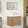 Juego de muebles baño 2 piezas madera ingeniería roble artisan 3