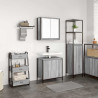 Set de muebles de baño 2 pzas madera contrachapada gris sonoma 1