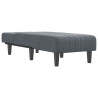 Chaise longue veludo cinzento-escuro 3