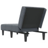 Chaise longue veludo cinzento-escuro 5