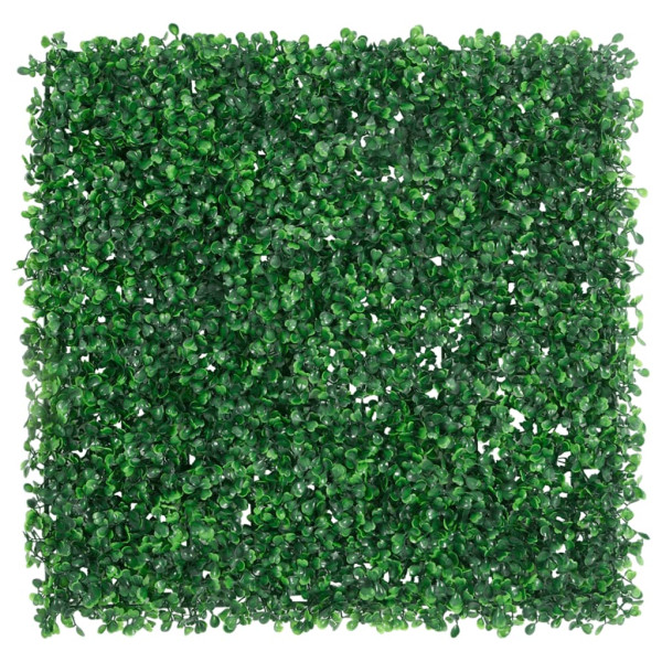 Vedação de arbusto artificial 24 pcs 50x50 cm verde M 2