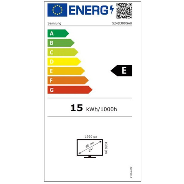 Monitor profesional samsung essential monitor s3 s24d300gau/ 24'/ full hd/ negro M 7