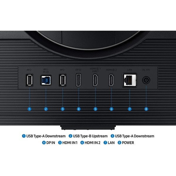 Smart monitor gaming samsung odyssey g7 s32dg702eu 32'/ 4k/ 1ms/ 144hz/ ips/ multimedia/ regulable en altura/ smart tv/ negro M 7