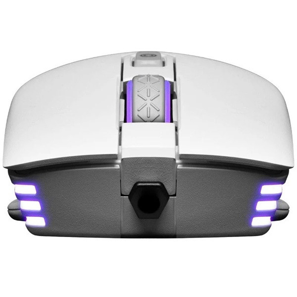 Ratón gaming evga x12/ hasta 16000 dpi/ blanco M 4