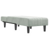 Chaise longue veludo cinzento-claro 3