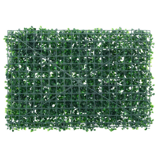   Valla de hojas de arbusto artificial 6 uds verde 40x60 cm M 4
