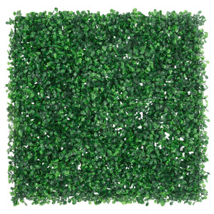 Valla de hojas de arbusto artificial 6 uds verde 50x50 cm H