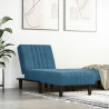 Chaise longue veludo azul 1