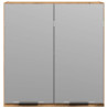 Armario con espejo baño madera roble artisan 64x20x66.5 cm 4
