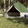 Tenda familiar tipi para 8 pessoas impermeável verde 3