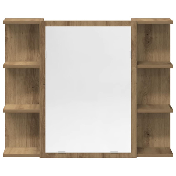 Juego de muebles baño 3 piezas madera ingeniería roble artisan M 5