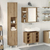 Juego de muebles baño 3 piezas madera ingeniería roble artisan 3