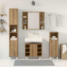 Juego de muebles baño 4 piezas madera ingeniería roble artisan 3